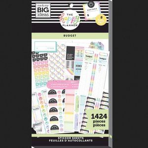 1424pcs Planner Budget Stickers, The Happy Planner Value Budget Sticker Sheets